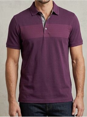 Banana Republic Luxury Touch Polo Shirt Mens Large 100% Cotton preppy y2k Golf